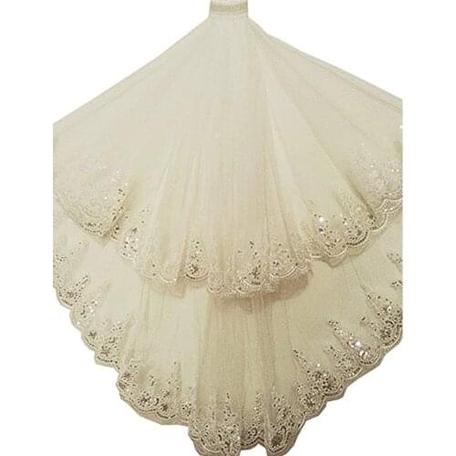 Two Layears White Ivory Bridal Veil Short Tulle Veils Wedding Accessories 2022
