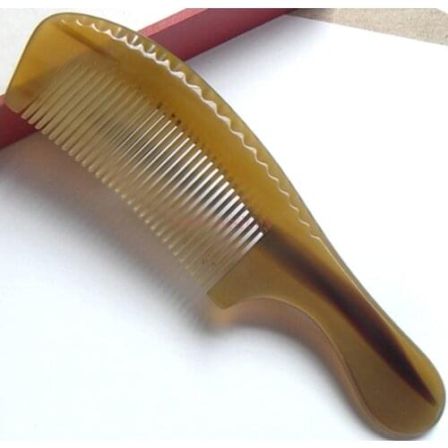 Horn Combs Authentic Large Natural White Buffalo Comb Hairbrush Hairdressing Supplies For Women Female Gift Anti Static Sale