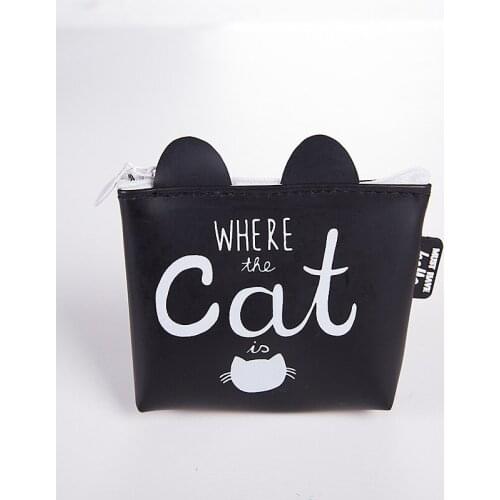 Animal Cat Coin Purses Holder Women Mini Silica Gel Change Wallets Girl Kids Money Bag Coin Bag Children Zipper Small Pouch