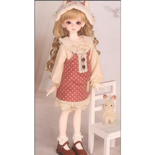 Puppet wig luodoll bjd sd girl bory bjd doll for little girls (free eyes Full set