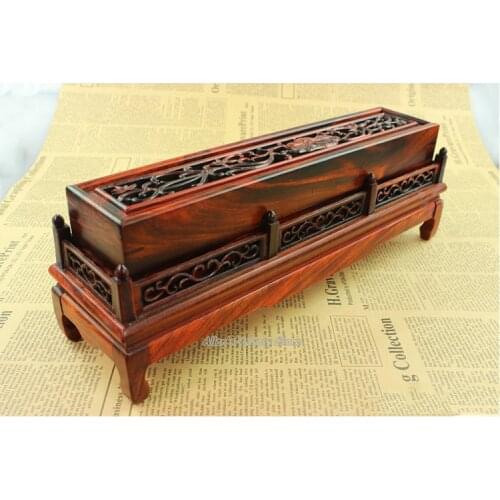 Siam Rosewood box Lying incenses Burner Wooden Burners furnace Solid wood sticks incense Censer Thurible stick Incense burner