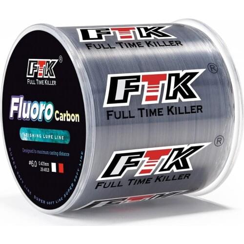 300M Carbon Fiber Coating Fishing Line 0.14-0.5mm 1.88-15.6kg Wearable Leader Fluorocarbon Line Accessories