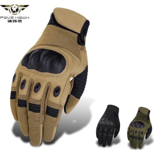 Men Touch Screen Military Tactical Gloves Army Combat Hard Carbon Knuckle Gloves Anti-skid Full Finger Bicycle Paintball Gloves