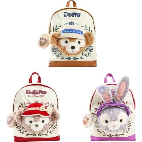 Disney Friends of Duffy Stella Lou ShellieMay Stuffed Plush Backpack Kawaii Duffy Plush Bag Funny Cute Gifts for Kids Girls