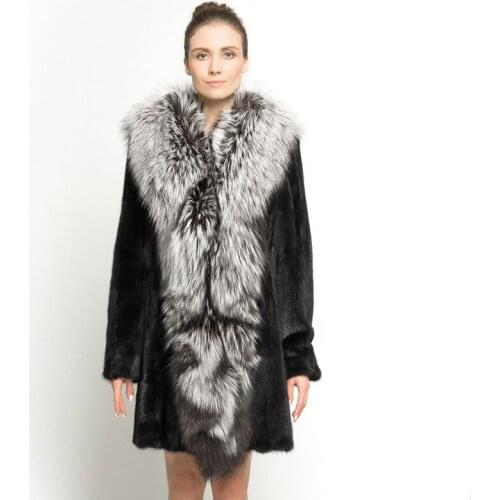 QIUSHAN Large Fur Coats