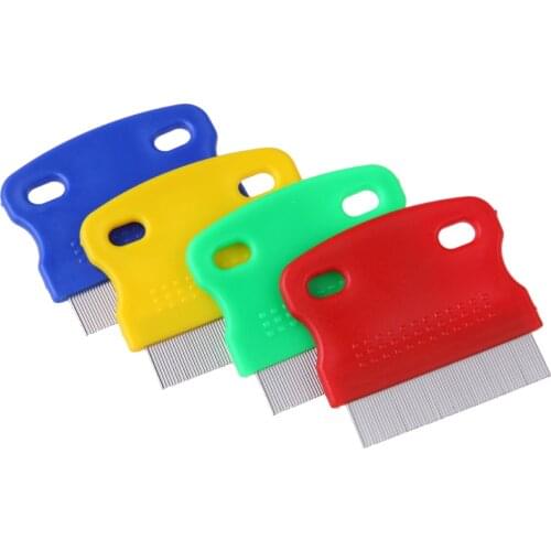 Pet Flea Comb Steel Pin Brush Needle for Dog Cat Kitten Hair Trimmer Grooming Small Dog Hair Beauty Grooming Tool