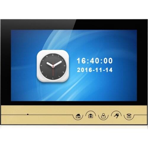 SmartYIBA SD Card Slot 9 Inch Wired Monitor With Video and Photo Recording Function For Video Door Phone Doorbell Intercom KIT