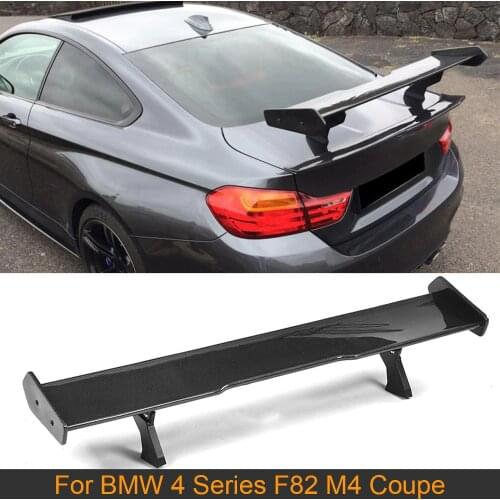 Carbon Fiber Rear Trunk Boot Lip Wing Spoiler For BMW 4 Series F82 M4 Coupe 2 Door 2014-2019 Rear Trunk Spoiler Wing FRP Black