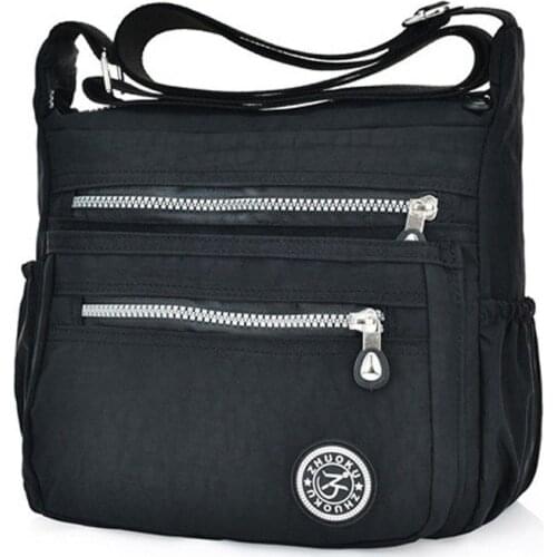 Crossbody Tote Money Phone Storage Bags 2021 New Women Nylon Handbag Shoulder Ladies Purse Messenger Satchel Multi-Pocket