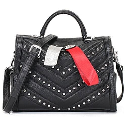 WomenS Bags Genuine Leather Handbag Branded Bags Women 2020 Shoulder Bag Messenger Portable Female Bag New Wide Strap