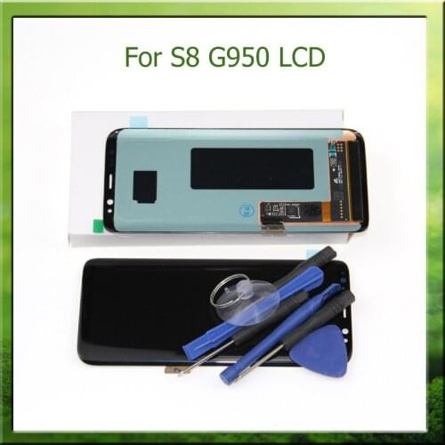 Super Amoled LCD Screen for Samsung Galaxy S8 Display G950 S8 G950 G950F G950U G950W Assembly Replacement