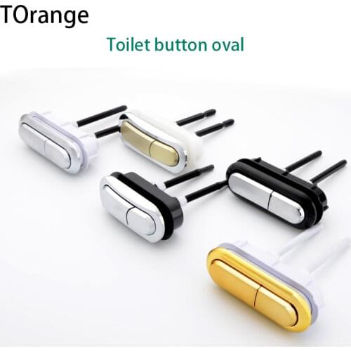 Toilet tank button oval toilet flush button double button toilet bowl toilet switch accessories