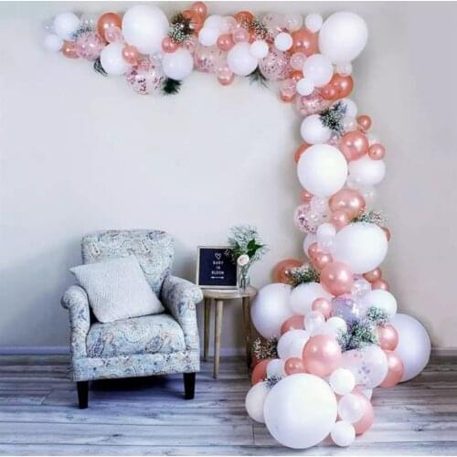 Engagement Banquet Decoration Balloon Chain Set Combination Birthday Theme Party Baby Banquet One Year Old Background Dress Up