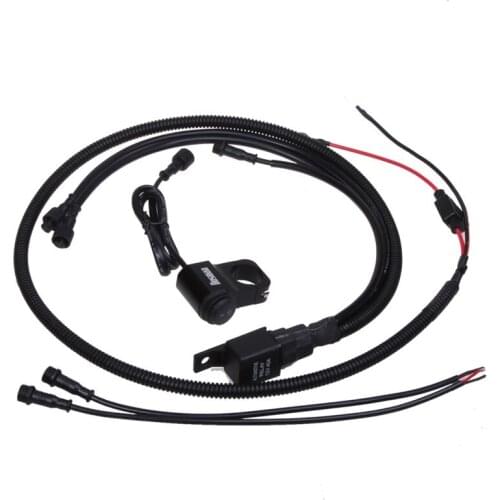 Universal 40A relay switch control line group for Yamaha Kawasaki Honda worklight spotlight motorcycle headlight