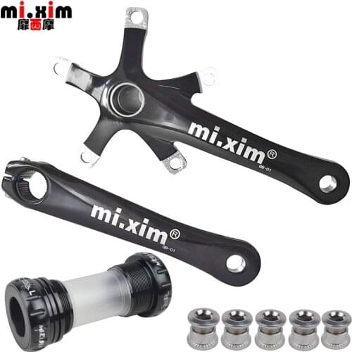 Bicycle Crank Road Bike Single Plate Double Disc BMX Chainwheel Hollow Integral Crank Arm Chainwheel Repair Part BCD130mm