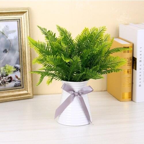 35cm Green Artificial Persian Leaves Plants for Home Garden Office Hotel Decoration DIY Flower Arrangement plantas artificiais
