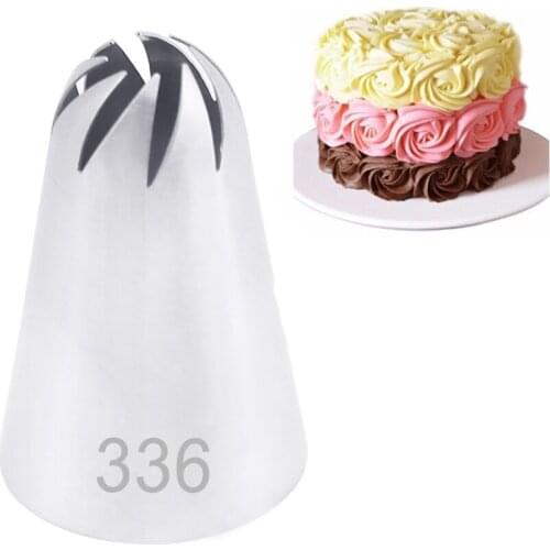1Pcs Piping Nozzles Large Size Decor Cream Flower Rose Icing Tips Cake Fondant Baking Tool Cupcake Decoration #336