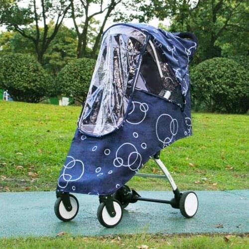 XXFE Infants Cartoon Weathershield Popular for Swivel Wheel Stroller Universal Size Baby Rain Cover Wind Breathable Shields
