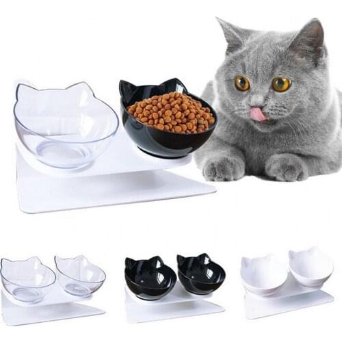 18 Styles Double Dog Bowl With Stand Pet Feeding Feeder Water Bowl For Small Dogs Dry Food Dish Protect Spine Cat Bowl