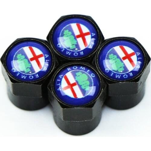 4 pcs/set Excellent Car Wheel Tire Valves Tyre Air Caps for Alfa Romeo Mito 147 156 159 166 Giulietta Spider GT JTD TS Flip Fold