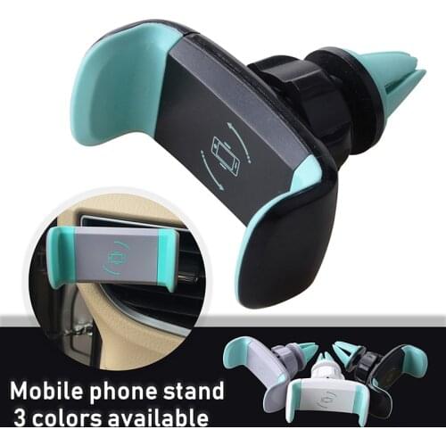 Clamped-in Car Phone Holder Air Vent Clip Mobile Phone Stand Smartphone GPS Support Automotive Supplies