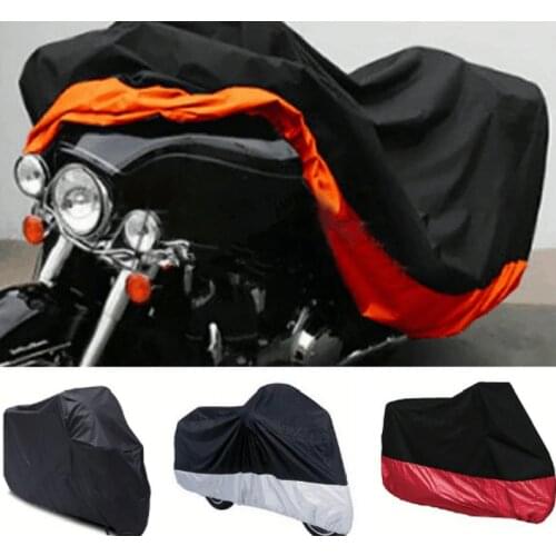 L/XL/XXL/XXXL 180T Rain Dust Motorcycle Cover Outdoor UV Waterproof For Honda Victory Kawasaki Yamaha Suzuki