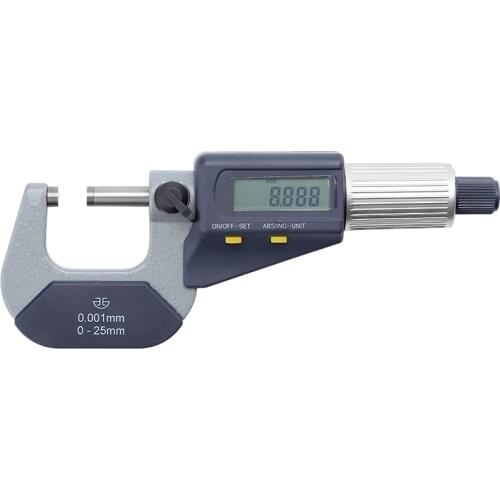 Digital outside micrometers 0-25/25-50/50-75/75-100/100-125/125-150/150-175/175-200mm resolution 1um