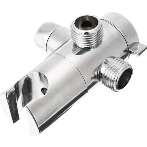 Mayitr Fix Bracket ABS Bathroom Shower Head Holder Diverter Sprayer Arm Wall Mount 3-Way Valve For Bathroom Accessories