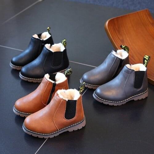 HaoChengJiaDe childrens boots girls boys snow boots new winter fashion childrens shoes plush boots thick cotton shoes non-slip