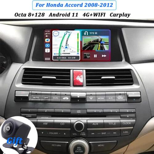 Android 10 car radio for honda accord 8 2008 2009 2010 2011 2012 car dvd radio multimedia carplay bluetooth gps navigation IPS