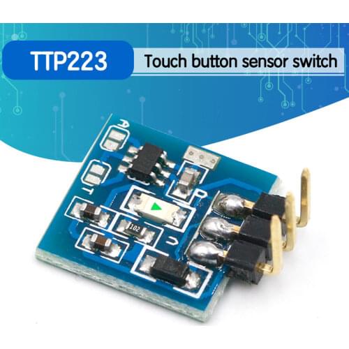 1pcs TTP223 Capacitive Touch Sensor Switch Module DC2.5V-5.5V self-locking or jog mode with LED lamp