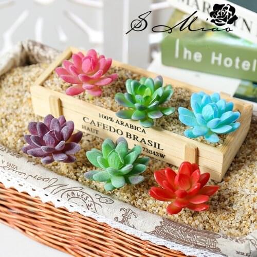 Simulation Plants Artificial Succulent Landscape Creative DIY Accessories Home Room Office Desk Dining Restaurant Decoration