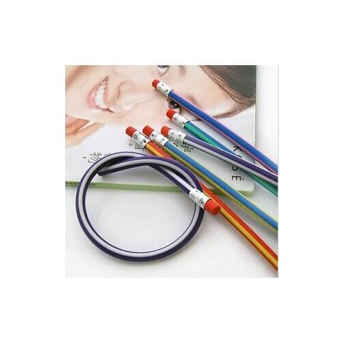 Creative Stationery Stripe Soft Pencil Magic Pencils Can Be Bent Off Constantly