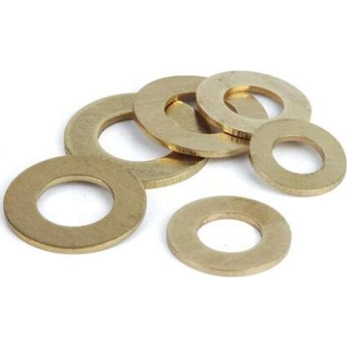 Brass Washer M2 M3 M4 M5 M6 M8 M10 M12 M14 M16 M18 M20 M22 Brass Flat Washer Set bronze Washers Brass Flat Gasket