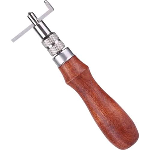LMDZ DIY manual leather art leather leather tool edge Leathercraft Adjustable Stitching and Groover Crease Leather