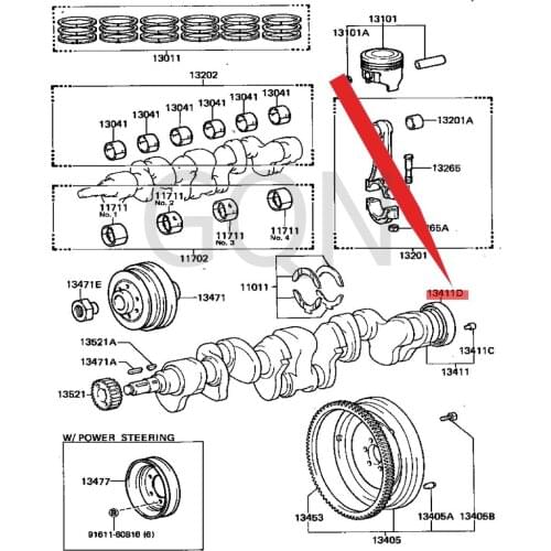Oil seal (for crankshaft) 1990-Toy ota LAN DCR UIS ERS COA ST ER crankshaft rear oil seal, crankshaft front and rear oil seals