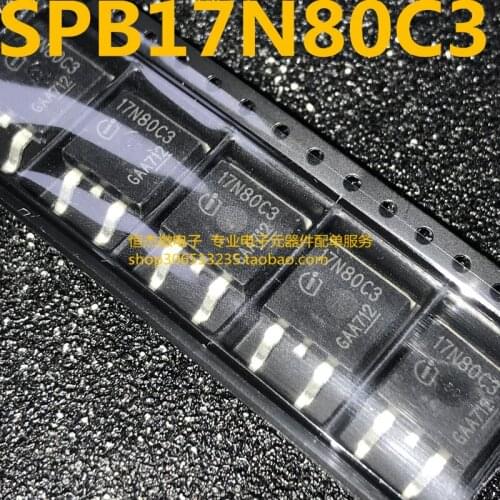 100% New Original Hot Sales 17N80C3 SPB17N80C3 MOS TO-263