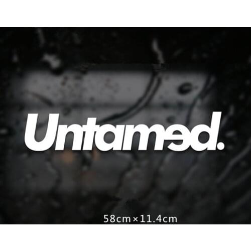 58Cm*11.3CM JMD Decals Front and Rear Windshield Personalized Car Stickers Untamed Vinyl Glue Sticker Creative Stickers Oem