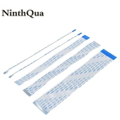 NinthQua 10pcs 1.0mm Pitch FFC / FPC Flexible Flat Cable 10cm Forward Type A/Reverse Type B 4P/6/8/10/12/14/16/18/20/24/30pin