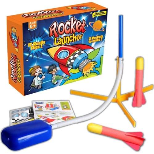 NEW Power Rocket-Launchers Children Outdoor Toys Footsteps Bubble Rocket Set Fun Sport Toy Play Stocking Filler Toy