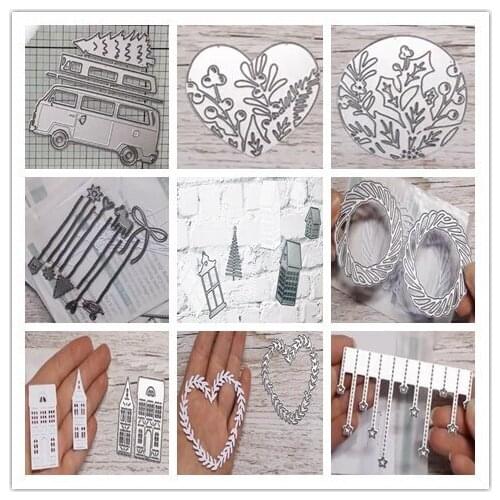 ZY 2021 New Arrival Presell house Metal Cutting Dies for DIY Scrapbooking/photo album Decorative Embossing DIY Paper Cards