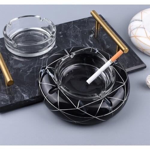 Nordic marble texture ashtray, creative resin ashtray, home office gift, living room creative home ashtray, fashion ashtray