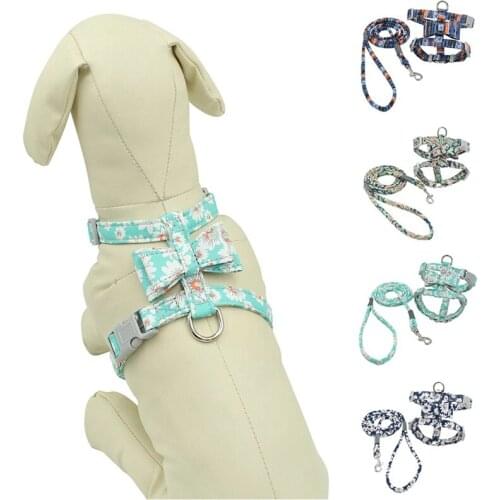 Pet Dog Harness And Leash Set Small Medium Dogs Cats Puppy Walking Running Leashes Lead Pet Supplies