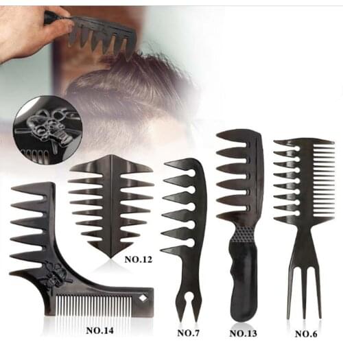 Hair Comb Adjustable Beard Shaping Tool Trimming Shaper Template Comb Styling Template Beard Lineup Edger Trimmers Beauty Tools