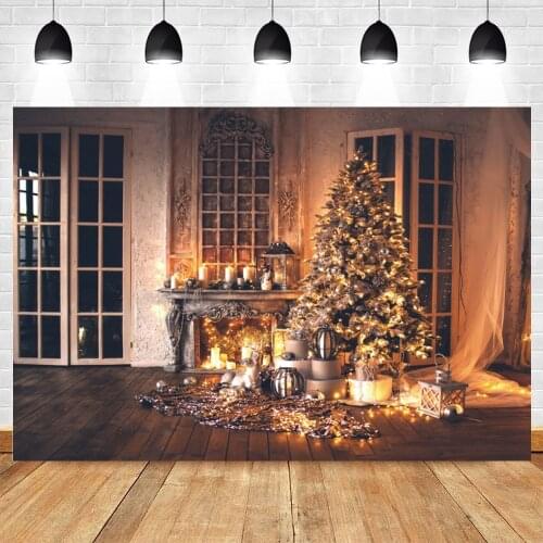 Yeele Christmas Backdrop Newborn Photography Fireplace Window Interior Background Baby Photographic Photo Studio Photophone