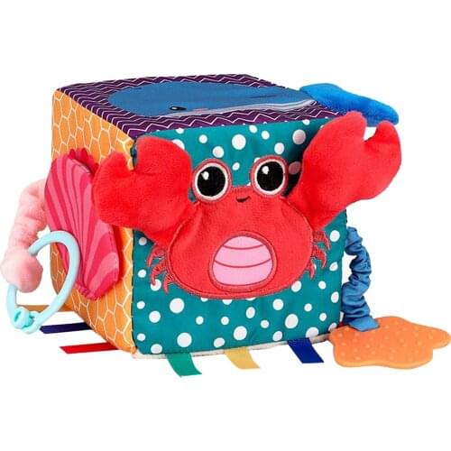 Cartoon Baby Shake Bell Rattles Cube Newborn Intelligent Educational Toys