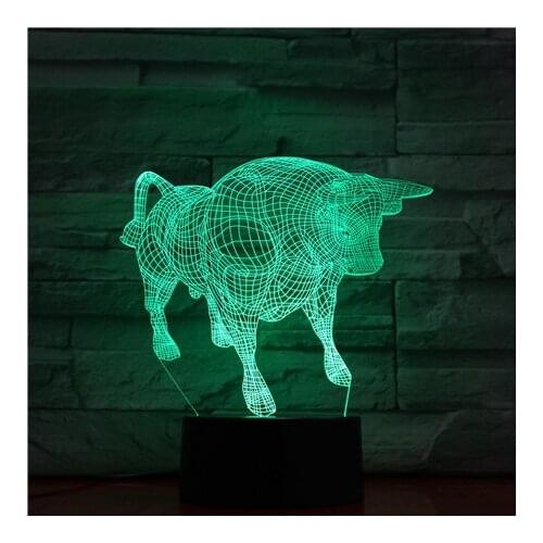 Puppy 3d led Led Night Light Acrylic Birthday Gift Decorative Usb Led 3d Lamp Luminaria De Mesa Light Fixtures 1442