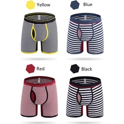 3pcs/lot 6XL Mens Sports Long Boxers Plus Size Cotton Loose Male Underwear Pants Mens Short Underpants Breathable Mens Boxers