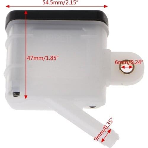 N0HF Universal Motorcycle Brake Reservoir Front Fluid Bottle Master Cylinder Square