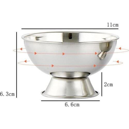High Grade Portable Stainless Steel Shaving Mug Cup Bowl for Soap Cream